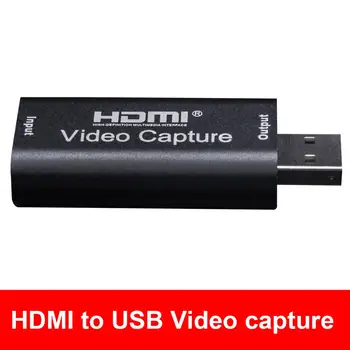 30 Kadrų HD Video Capture Card 1080p Žaidimas Užfiksuoti Kortelė Disko-nemokamai Nešiojamų HDMI USB Žaidimo Transliacijos Grabber Live Stream