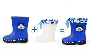 Vaikų Lietaus Batai mielas animacinių filmų Berniukų ir Mergaičių slydimo Kūdikio batai, kaliošai Vandens batai Vaikams, Guminiai Batai