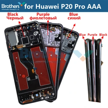 LCD Ekrano ir Huawei P20 Pro LCD Ekranas P20 Pro CLT-L09 CLT-29 CLT-AL00 CLT-AL01 LCD Asamblėjos Jutiklinis Ekranas skaitmeninis keitiklis Bandymas