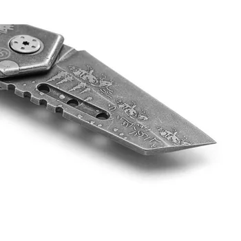 5CR15 kišenėje sulankstomas peilis plieno rankena Mini kempingas medžioklės išgyvenimo peilis SR288D