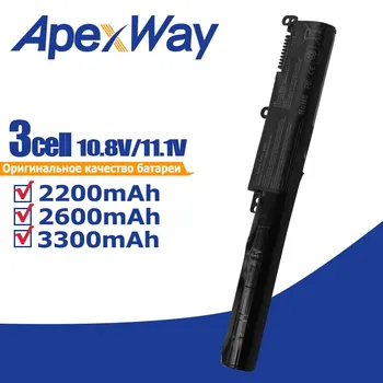 Apexway 3 Ląstelių Nešiojamas Baterija A31N1601 už Asus F541UA X541SA X541SC X541U X541UA X541UV R541UA R541UJ R541UV