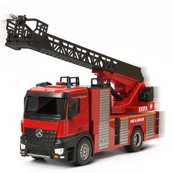 2020 versija, 22 kanalai 1/14 masto Huina 1561/1562 RC gaisrinė mašina su kopėčiomis/vandens purškimo 7.4 V 1200mAh daugiau nei 8 metų amžiaus ES