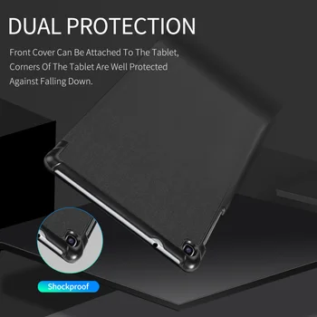 DUX DUCIS Mados Audinio Odinis dėklas, Skirtas Samsung Galaxy Tab 8.0 & S Pen 2019 Prabangos Ploni Magnetinio Apversti Apsaugine danga Atveju