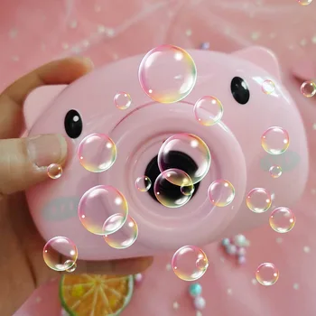 Elektros kiaulių burbulas mašina žaislo mergina širdies vaiko animacinių filmų automatinė burbulas kamera berniukas mergaitė gimtadienio dovana Kalėdų