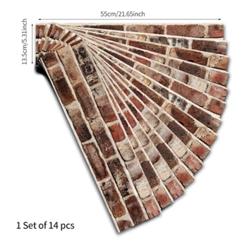 14pcs/set plytų Imitacija medienos tekstūros grindų plytelių lipdukai 