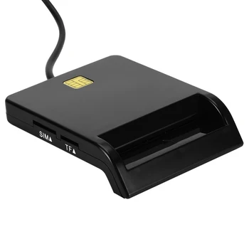 Nešiojamų Universalus USB 2.0 Smart Card Reader Banko Kortele CAC IC ID SIM DNIE BANKOMATŲ Kortelių skaitytuvų, už 
