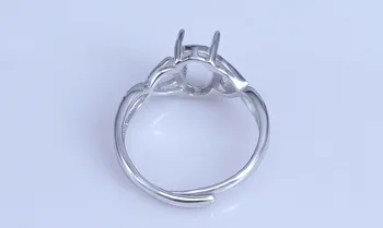 925 STERLINGAS SIDABRO moterų mergina Pusiau Kalno Bazės Ruošiniai bazės tuščią Tarpiklio žiedas Nustatymas Radiniai Juvelyrika Priėmimo dovana 