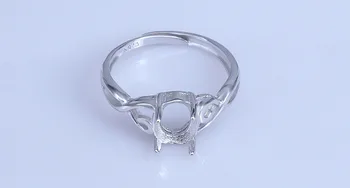 925 STERLINGAS SIDABRO moterų mergina Pusiau Kalno Bazės Ruošiniai bazės tuščią Tarpiklio žiedas Nustatymas Radiniai Juvelyrika Priėmimo dovana 