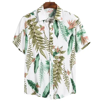 2020 Naują Atvykimo vyriški Marškinėliai Vyrams Havajų Camicias Atsitiktinis Vieną Mygtuką Laukinių Marškinėliai Spausdinami Trumpi rankovėmis Palaidinės, Topai