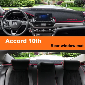 Tinka Honda Accord 10-oji 2018 Automobilio prietaisų Skydelio Dangtelį, Mat Išvengti Šviesos Padas Priemonė Platforma galiniu langu Pagalvėlių, Kilimų Gynėjas