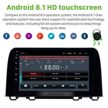 Seicane Android 9.1 Automobilių GPS Navigacija Radijo 2017 2018 Honda CRV 9 colių paramos Carplay 3G Veidrodis Nuorodą galinio vaizdo kamera OBD2