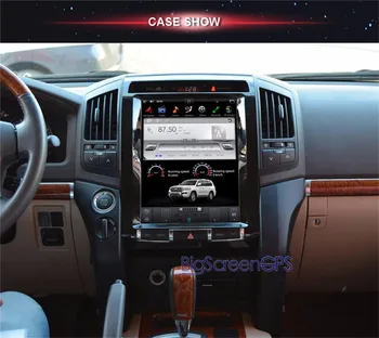 12.1 Colių Tesla Stiliaus Android6 Automobilio DVD Grotuvas GPS Navigacija Toyota Land Cruiser LC 2008-Stereo Vienetas Satnav Daugiaformačių