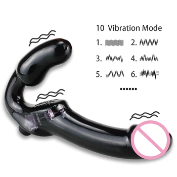 Silikono Dirželis ant Dildo Vibratorius Vyrų Prostatos Massager G-Spot Skatinti Butt Plug Analinio Sekso Žaislais Vyrams, Moterims, Lesbiečių Produktas