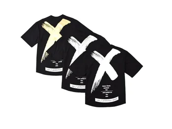 X Hype Pavarų Tee X standartas spausdinti trumparankoviai marškinėliai vasarą vyrams ir moterims, poroms, penkių taškų rankovės viršų