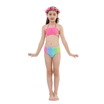 2021 Naujų Vaikų Mergaičių Ariel Undinėlės Uodega Suknelė vaikų bikini, Suknelės, maudymosi kostiumėlį nustatyti Karnavalas Aksesuaras Plaukimo akiniai