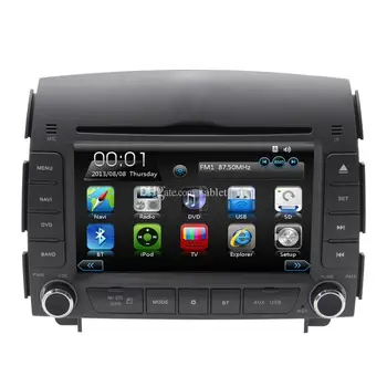 Automobilinis DVD grotuvas,automobilių Garso Radijas stereo multimedijos headunit jutiklinio ekrano GPS navigacija BT Hyundai sonata NF 2006 m. 2007 m. 2008 m.