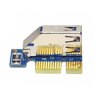 PCIE PCI-E PCI Express X1 PCI Riser Card Autobusų Kortelės Aukšto Efektyvumo Adapteris Keitiklis USB 3.0 Kabelis KOMPIUTERIO ASM1083 Lustas
