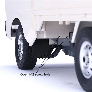 Purvo Atvartais Gumos Sparno Mudguard su Metalo Laikiklis Nustatyti RC Automobilių WPL D12 RC Sunkvežimių Reikmenys