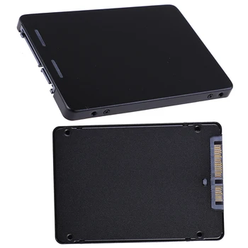Metalo mSATA SSD 2,5 colių SATAEnclosure Konverteris Adapterio plokštę su Atveju 7 mm Storio juoda