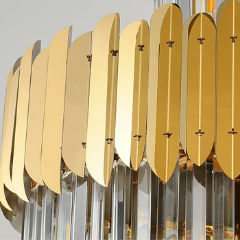Top Prabangus Šiuolaikinės Liustra Už Kambarį Aukso Ilgai Laiptai Šviesos Armatūra Didelį Prieškambario Patalpų Laiptų LED Kabo Lempa
