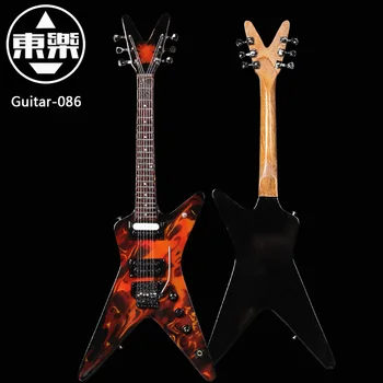 Mediniai Rankų darbo Miniatiūrinės Gitara Modelio gitara-086 Gitara Ekranas su Atveju ir Stendas (Ne Faktinis Gitara! Rodyti Tik!)
