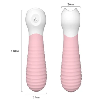 HIMALL 9 Greičio Dryžuotas Galingas Vibratorius G-Spot Kulka Pradedantiesiems Klitorio Stimuliacija Suaugusiųjų Sekso Žaislai Moterims