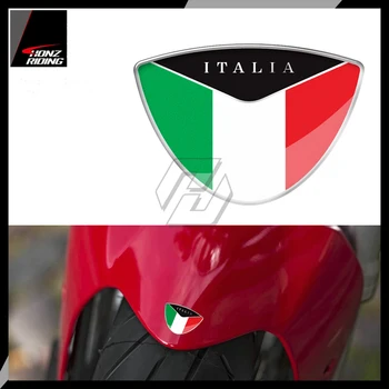 Už Ducati Monster Aprilia Vespa Sprint GTS GTV LX ir Kt 3D Motociklo Bako Lipdukas Italijos Vėliavos Lipdukas