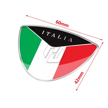 Už Ducati Monster Aprilia Vespa Sprint GTS GTV LX ir Kt 3D Motociklo Bako Lipdukas Italijos Vėliavos Lipdukas