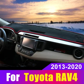 Automobilio prietaisų Skydelio Dangtelį Kilimėliai Išvengti Šviesos Padas Priemonė Platforma Stalas Kilimai Toyota RAV4 XA40 XA50 2013-2019 2020 Priedai