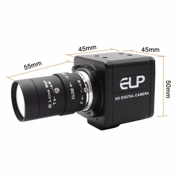 ELP CS kalno varifocal 6-60mm didelės spartos 60fps 1080p 720p 120fps 260fps Mini kamera, usb kamera, skirta 