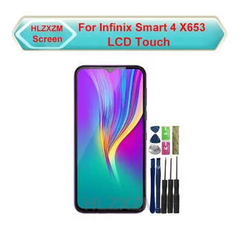Už Infinix Smart 4 X653 X653C LCD LCD Ekranas Su Jutikliniu Ekranu, skaitmeninis keitiklis Asamblėjos Pakeitimo Įrankiais+3M Lipdukas