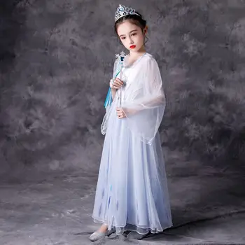Disney Princesė Mergaitės Suknelė, Vaikams, Suknelės Mergaitėms Kalėdų Dress Up Kostiumas Šalis Užšaldyti Suknelė Elsa Balta Vasarą, Pavasarį 2020 m.