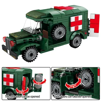 Plieno Imperijos Karinės Greitosios pagalbos FT17 Bakas Blokai WW2 Automobilių Kareivis Duomenys Plytų Žaislai Vaikams Berniukams