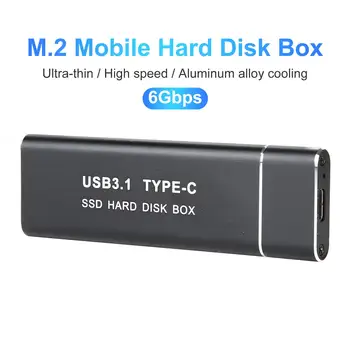 Nešiojamų VSD Atveju, USB 3.1 M. 2 NGFF dideliu Greičiu Išorės SSD Mobiliojo Kietojo Disko Gaubtas, 3 USB, Perdavimo Greitis yra Iki 10Gbps