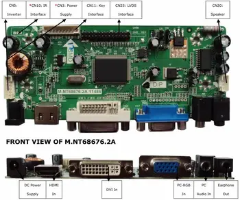 Yqwsyxl Kontrolės Valdyba Stebėti Rinkinys LP173WD1(TL)(A2) LP173WD1-TLA2 HDMI+DVI+VGA LCD LED ekrano Valdiklio plokštės Tvarkyklės