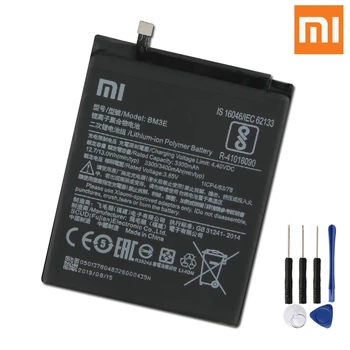 Xiao Mi Originalus BM3E Baterija Xiaomi 8 MI8 M8 BM3E Originali Pakeitimo Telefono Baterija 3400mAh Su nemokamais Įrankiais
