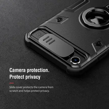 Kameros Apsaugos Atveju iphone, SE 2020 NILLKIN Žiedas, Stovas Laikiklis su šlapia Danga Skaidrių Apsaugoti Objektyvo Dangtelis, Skirtas 