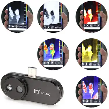 HT-102 Terminio Vaizdo Kamera, infraraudonųjų spindulių vaizdo formuotuvo Mobilusis Telefonas Android USB Tipo C Funkcijos Vaizdo Prietaisą, Vaizdus, Vaizdo Įrašymas