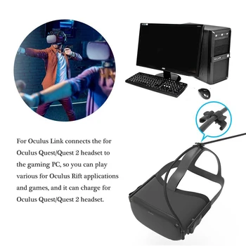 Dėl Quest 2 ir Quest Pc Vr Garo Quest Tipo c 3.2 Duomenų Laidas 3m 5m Oculus Nuorodą Virtualios Realybės Kabelis