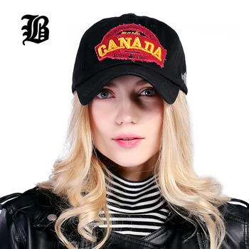 [FLB] prekės kanada laišką Medvilniniai siuvinėjimo kepuraičių Snapback skrybėlę Vyrams, moterims Laisvalaikio Skrybėlę bžūp didmeninė F228