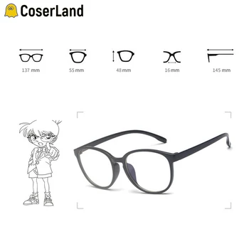 Coserland Detective Conan Cosplay Apskrito Akinių Rėmelių Akinius, Anime Cos Prop Suaugusių Vaikų Conan Cos Aksesuaras Išgalvotas Dovanų