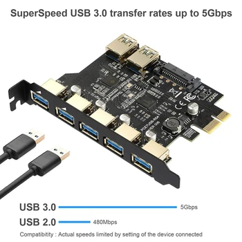 H1111Z SuperSpeed USB 3.0 7 Port PCI-E Express 