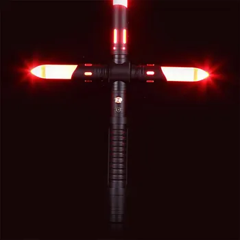 Lightsaber Kardas Žaislai USB Įkrovimo Cosplay 109 CM Kryžiaus Jedi Knight Lukas Skaivokeris Jėga Arenos Dvikova Metalo Kardai Vaikams, Žaislai
