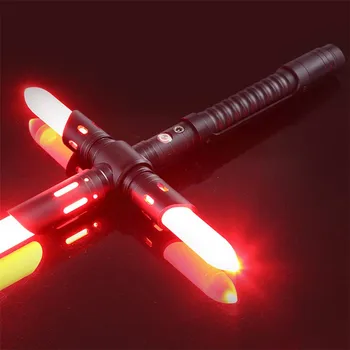 Lightsaber Kardas Žaislai USB Įkrovimo Cosplay 109 CM Kryžiaus Jedi Knight Lukas Skaivokeris Jėga Arenos Dvikova Metalo Kardai Vaikams, Žaislai
