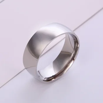 Vyriški Nerūdijančio Plieno Žiedas viduje ir už jos ribų Lanko Žiedas Klasikinę Išvaizdą Žiedas