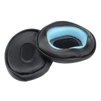 Pora gaubteliai Pakeitimo Sony MDR-NC60 NC40 NC500 Ausinių ausų pagalvėlės, turi lygų paviršių Earmuffs Juoda ew#