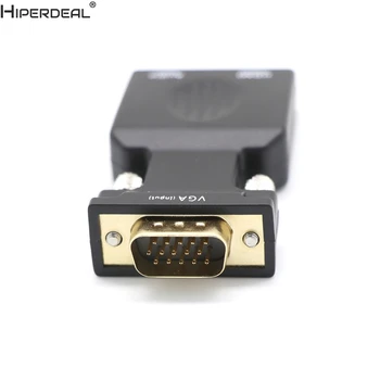 HIPERDEAL 1080P VGA Male HDMI Moterų Konverteris Adapteris Audio Port VGA Kabelis-prailgintojas Oct30 DN