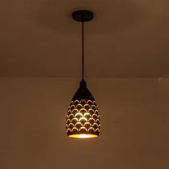 Žvynuotas tuščiaviduriai stiliaus geležies lubų droplight led ceilight šviesos laido pakabukas lempos kambarį restoranas laiptai apšvietimas