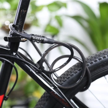 Dviračio Rakinimo 4 Skaitmenų Kodą Derinys Dviračio Spyna Bicycle Apsaugos Užraktas MTB Dviračių Įrangą nuo vagystės Užrakto