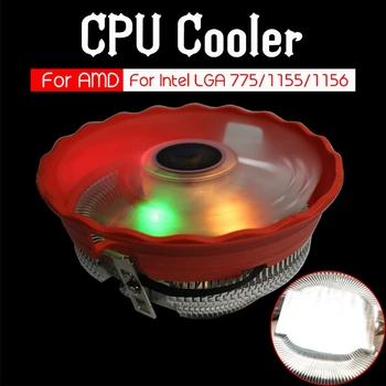 Cpu Cooler 12Cm 3Pin Led Rgb Aušinimo Ventiliatorius Skirtas Lga 775/1156/1155/1151/1150/Amd